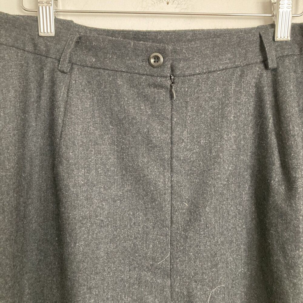 Vintage Talbots Wool Maxi Skirt 14 Fits like 10-12 Women Black Modest Elegant - Picture 5 of 12